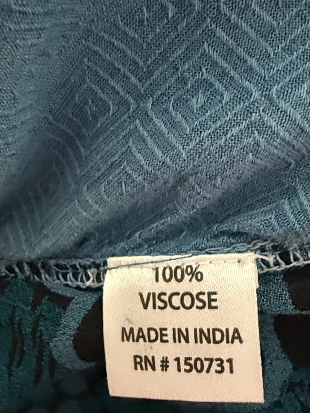 Young Threads Blue Patchwork Peasant Tunic - Picture 8 of 9